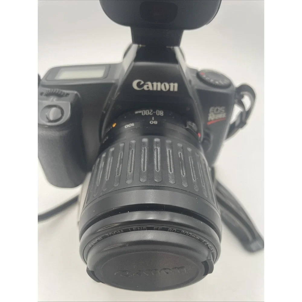 Canon EOS Rebel DSLR Camera +Canon 80-200mm Zoom Lens +Canon 200E Flash+Battery